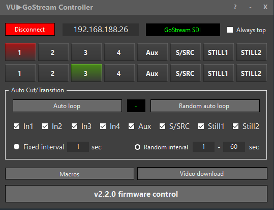 OSEE-Gostream-Controller